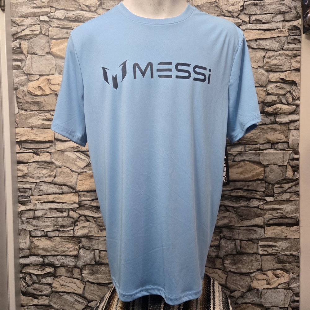 Messi Collection Blue Short Sleeve Tee with Messi Print